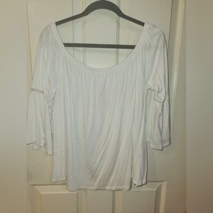 Lascana X Venus Peasant Off Shoulder Blouse Flared Sleeve Cropped